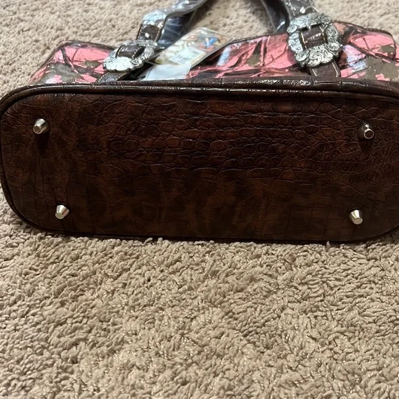 Montana West Western Buckle Collection pink camo/woodland (flawed) see pic - Picture 4 of 11